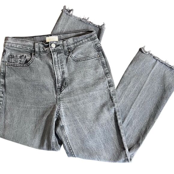 PacSun Stretch Crop Boot cut jeans high waist Black wash size 27 - Picture 4 of 16